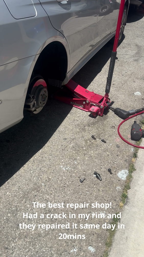 Bent Rim Alloy Wheel Repair