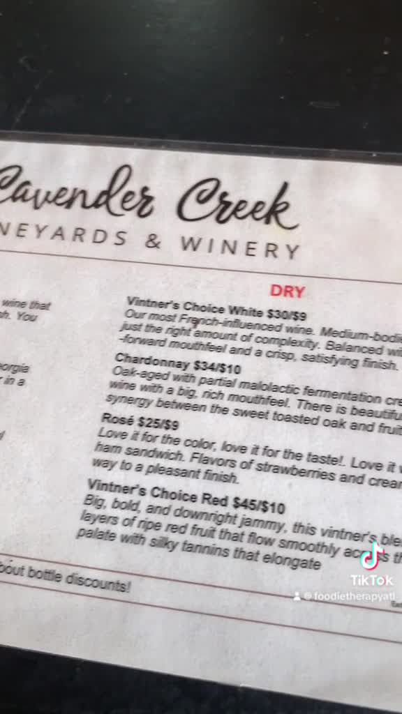 Video review of Cavender Creek Vineyards