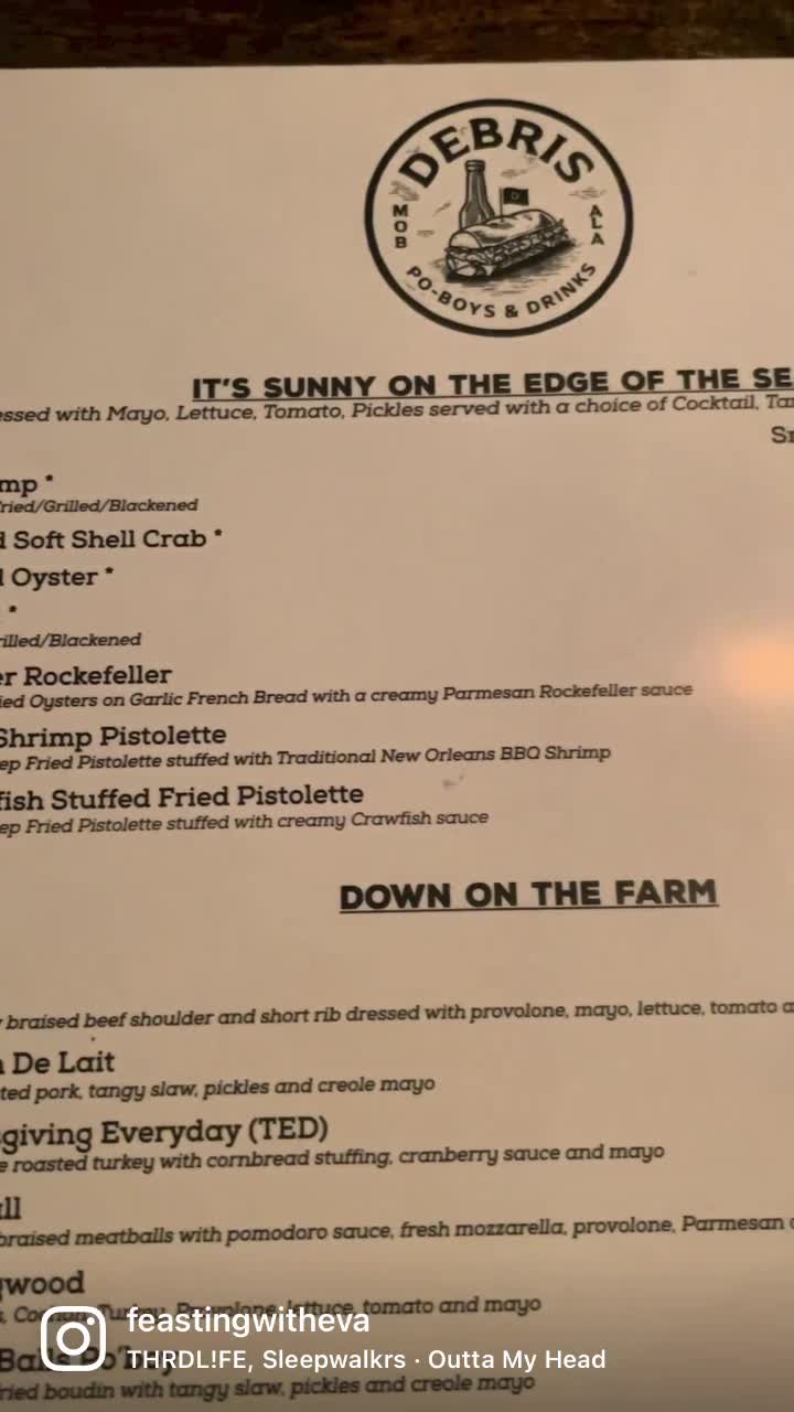 Debris Po Boys & Drinks