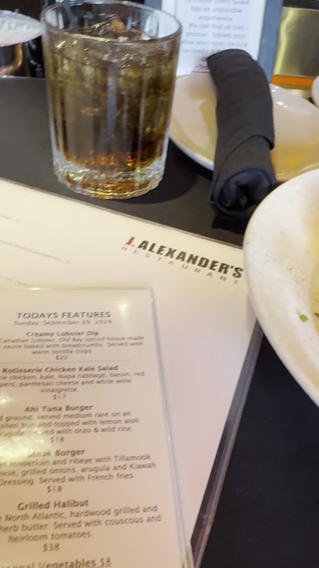 Video review of J Alexander's Restaurant