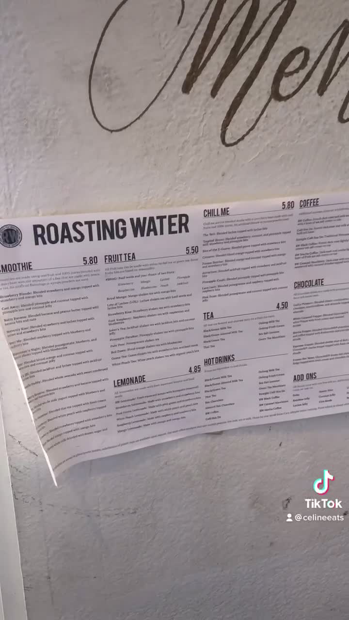 Video review of Roasting Water