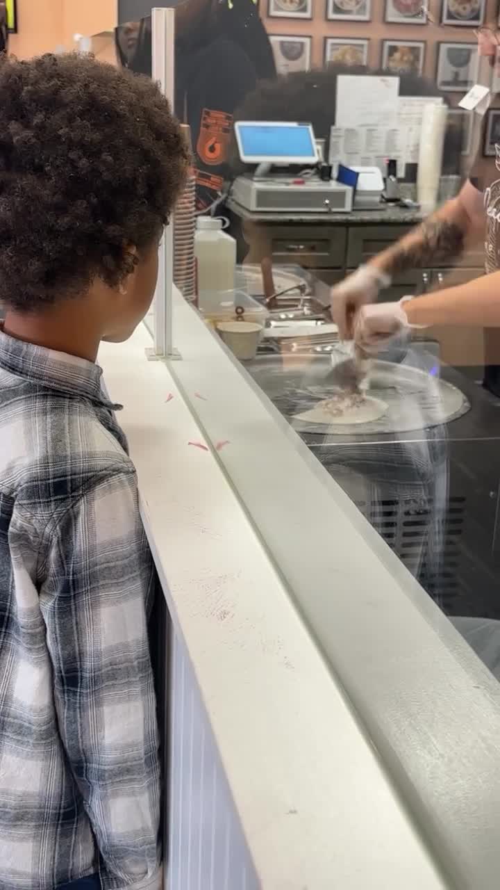 Peach City Rolled Ice cream