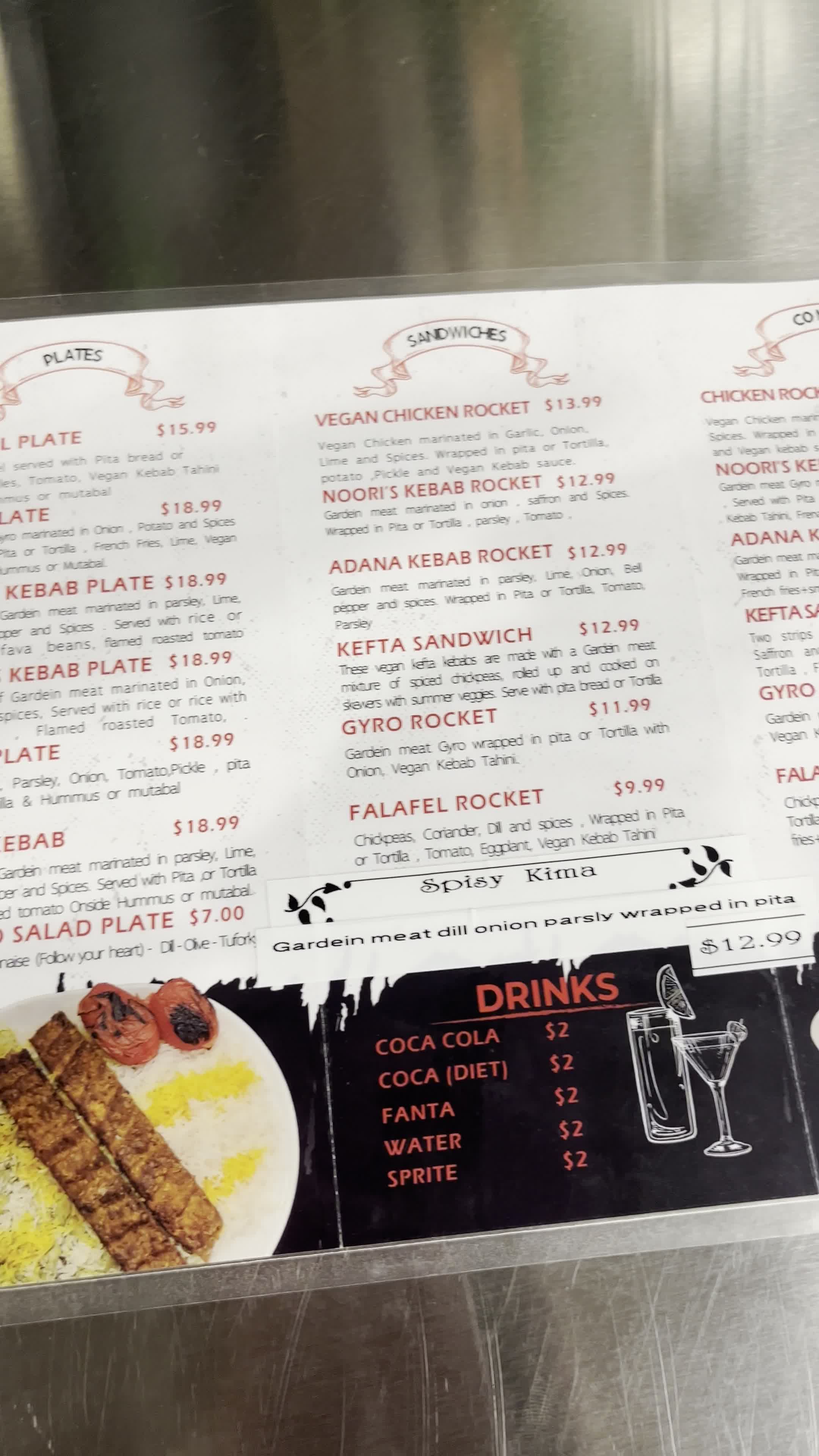 Vegan Kebab Mediterranean Grill