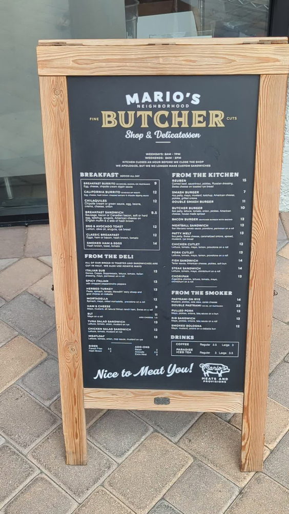 Mario’s Neighborhood Butcher Shop & Delicatessen