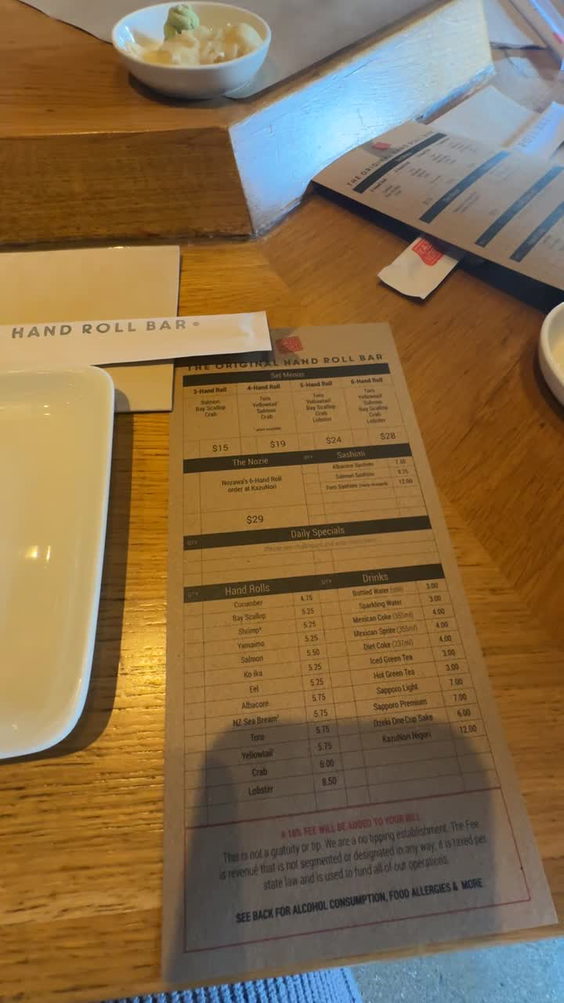 KazuNori: The Original Hand Roll Bar