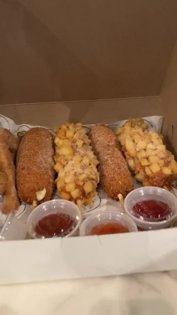 Ugly donuts and corn dogs