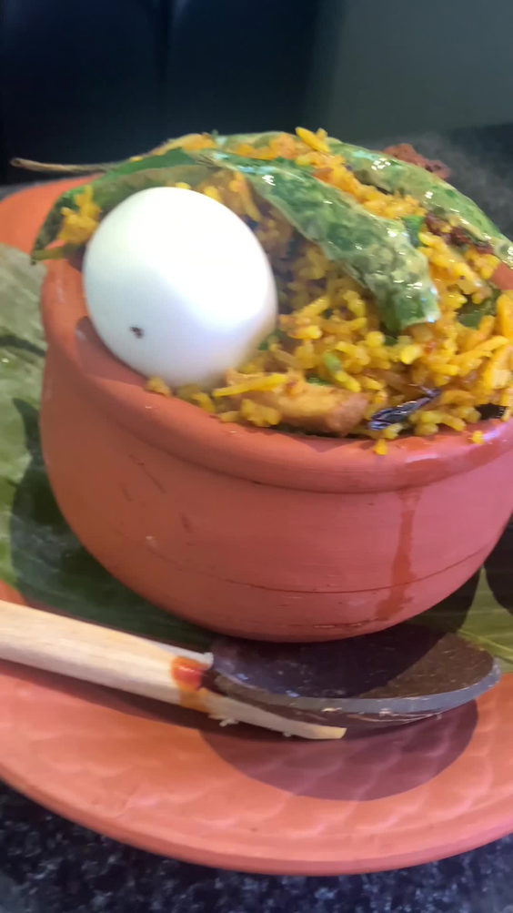 flaming claypot