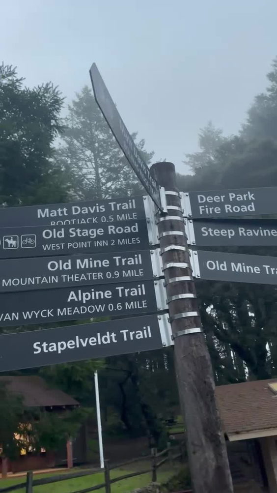 Pantoll Trailhead, Mt Tamalpais State Park