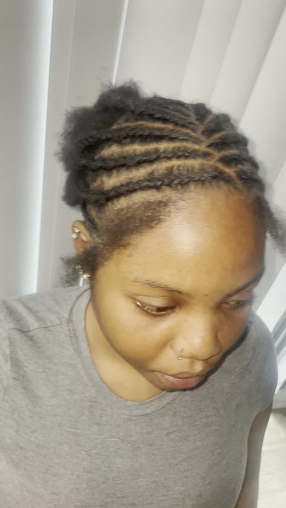 Some crowned cornrows I did ✨