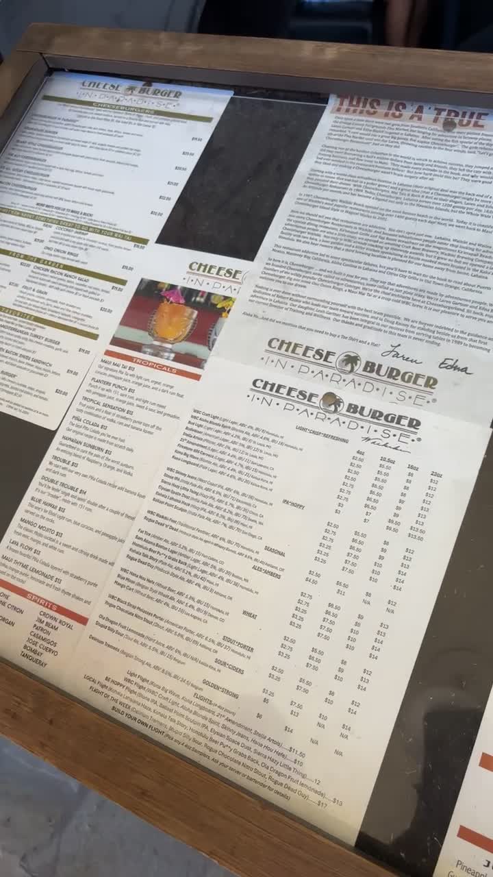 Cheeseburger In Paradise