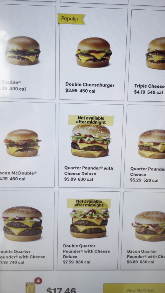McDonald’s Global Menu Restaurant