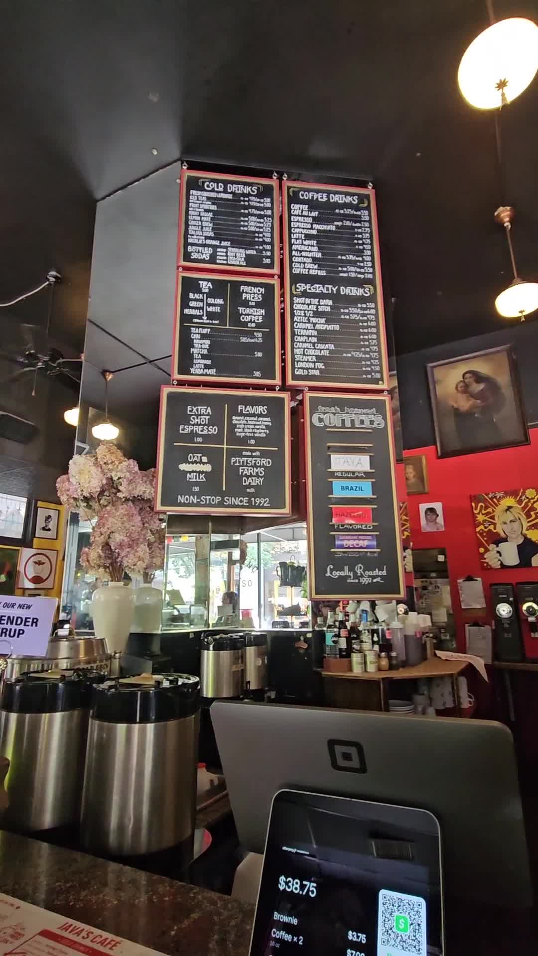 Video review of Java's Cafe