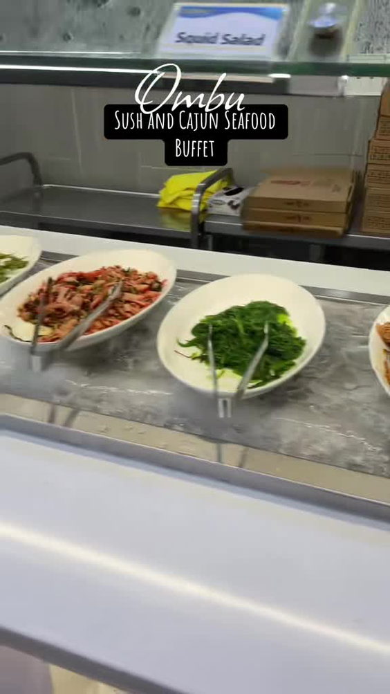 Ombu sushi in Cajun seafood buffet