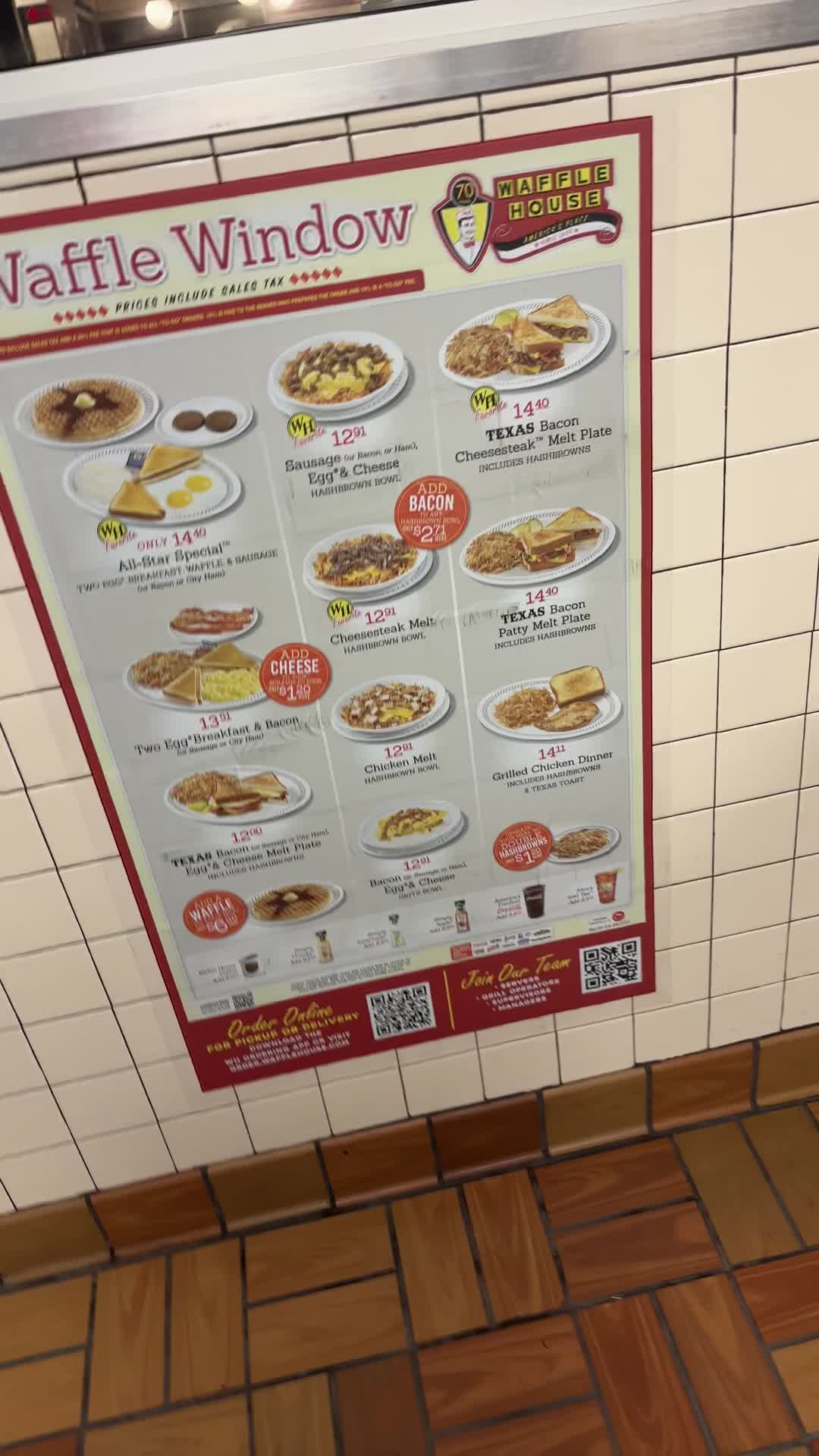 Video review of Waffle House