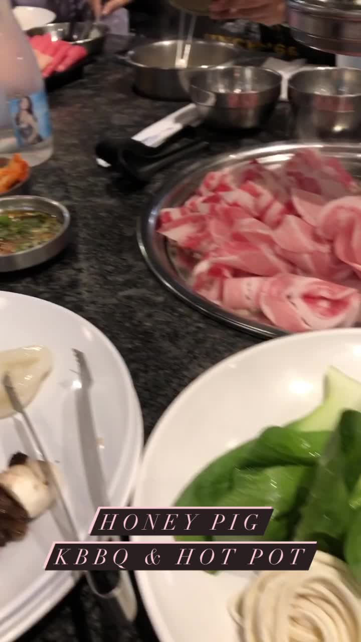 Honey Pig Hot Pot + Korean BBQ