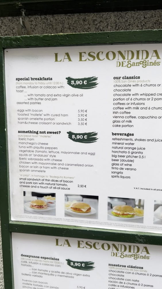 Chocolatería San Ginés