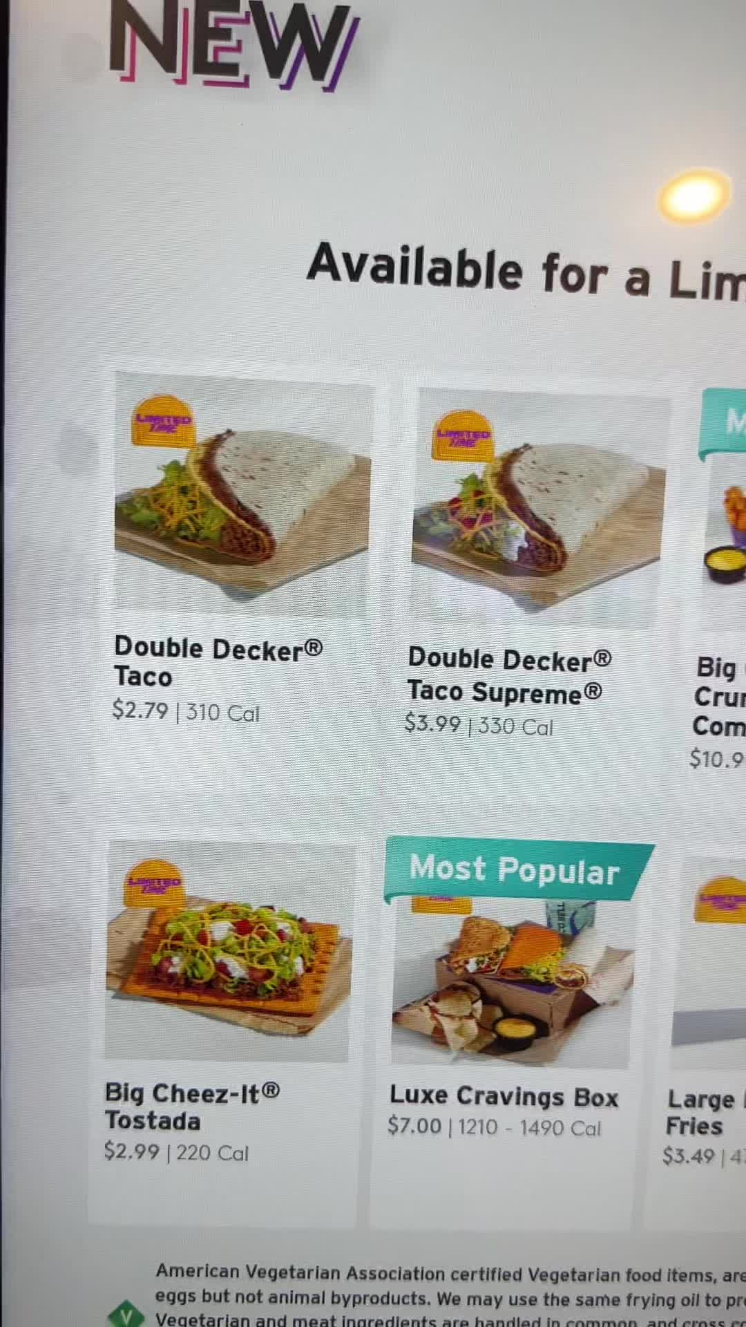 Video review of Taco Bell