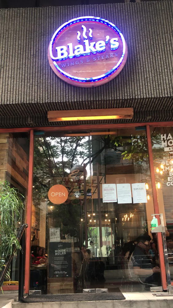 Blake’s Wings & Steaks - Salcedo St. Makati