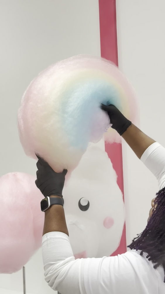 Puffy cotton candy
