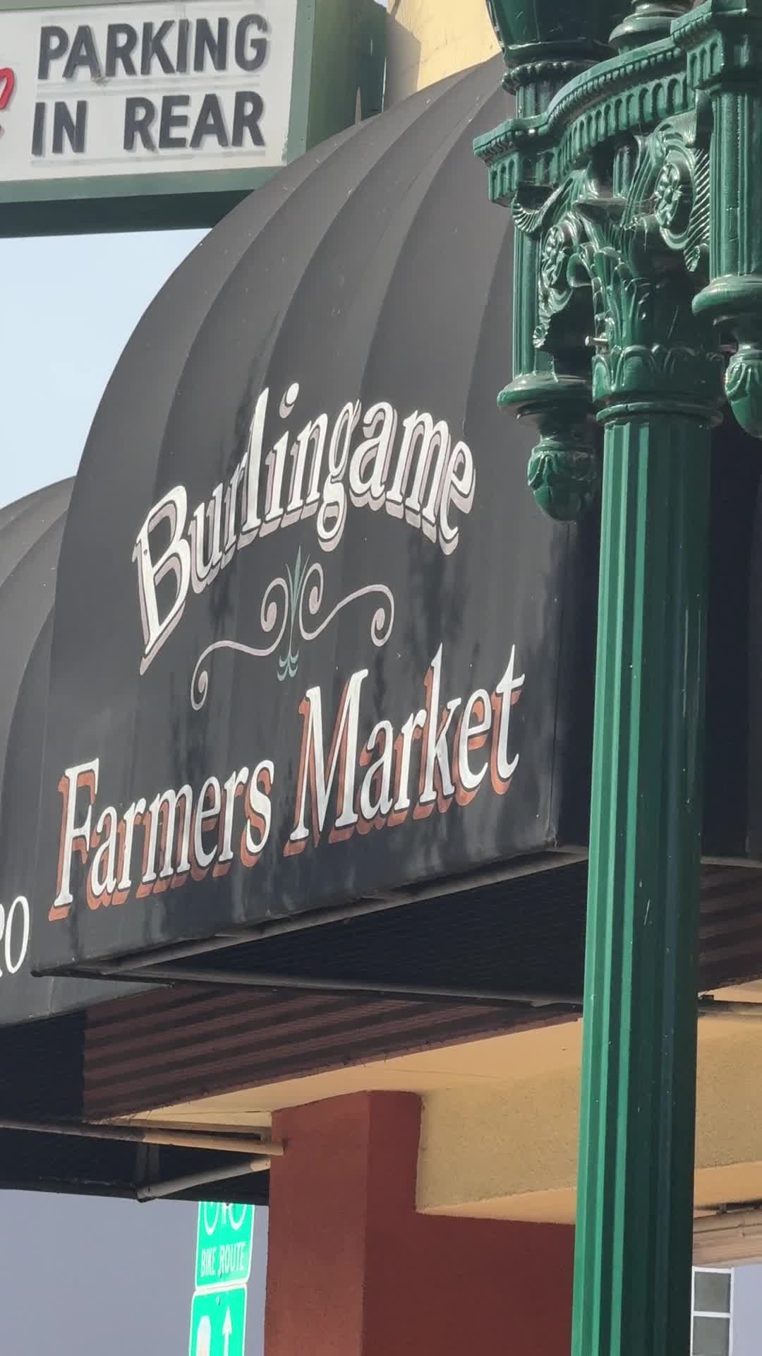 Video review of Burlingame Farmers Market