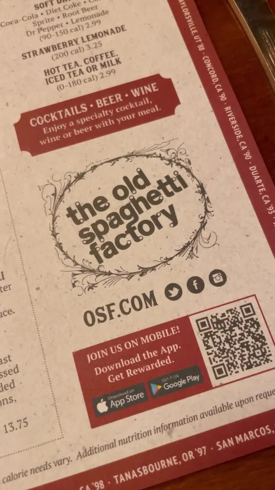 The Old Spaghetti Factory