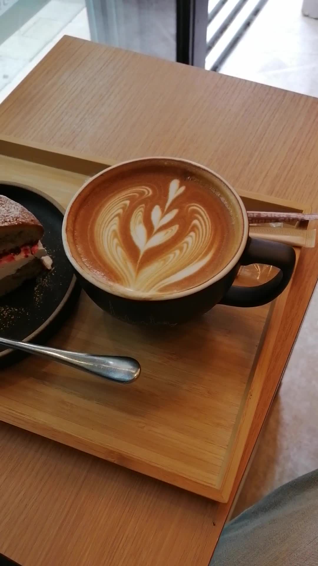 Lit coffee and tea stand