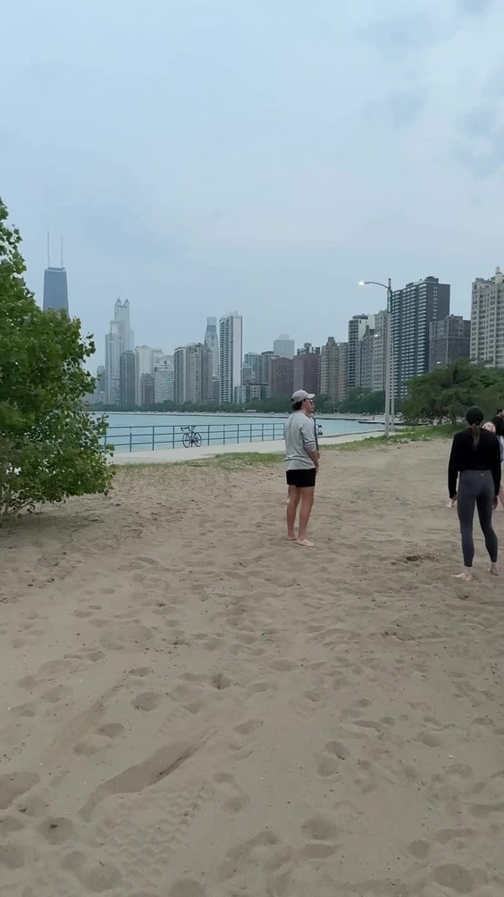 Oak Street Beach Vollyball
