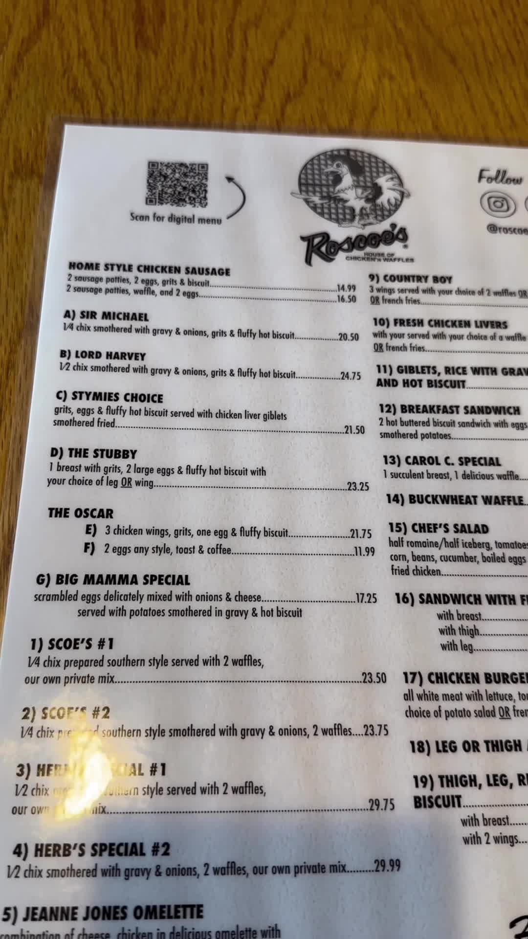 Video review of Roscoe's House of Chicken 'n Waffles