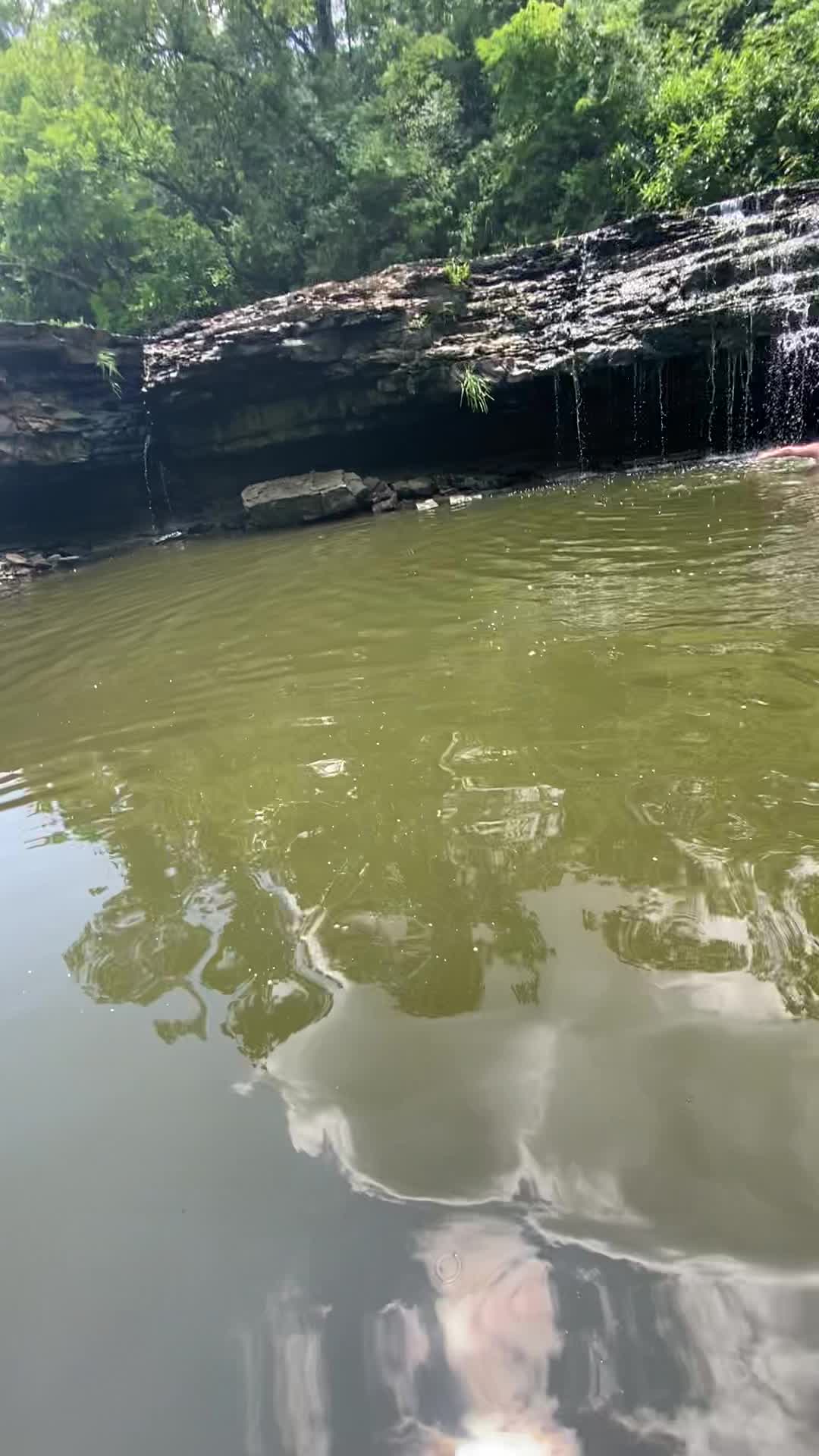 Cool hidden waterfall,