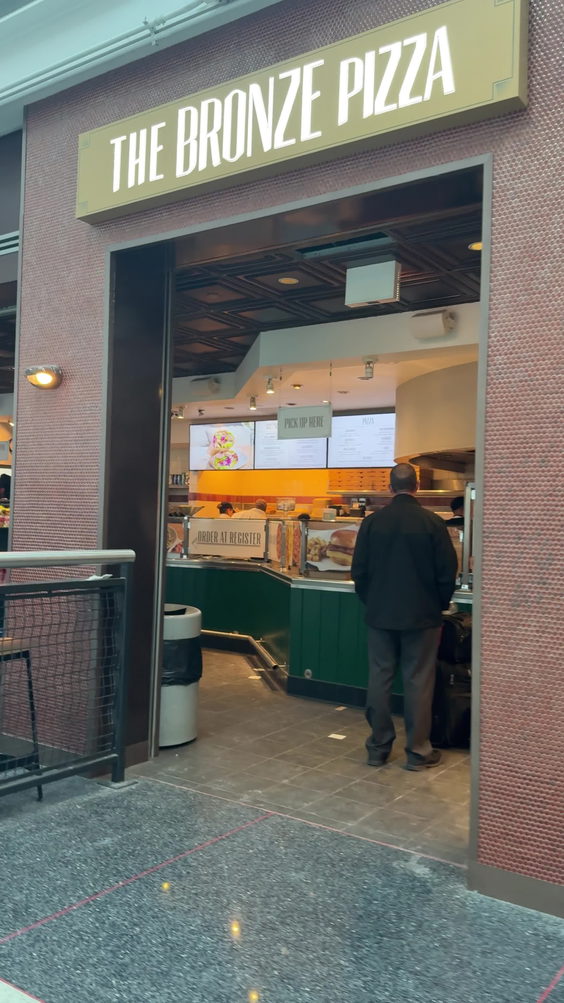 The bronze pizza