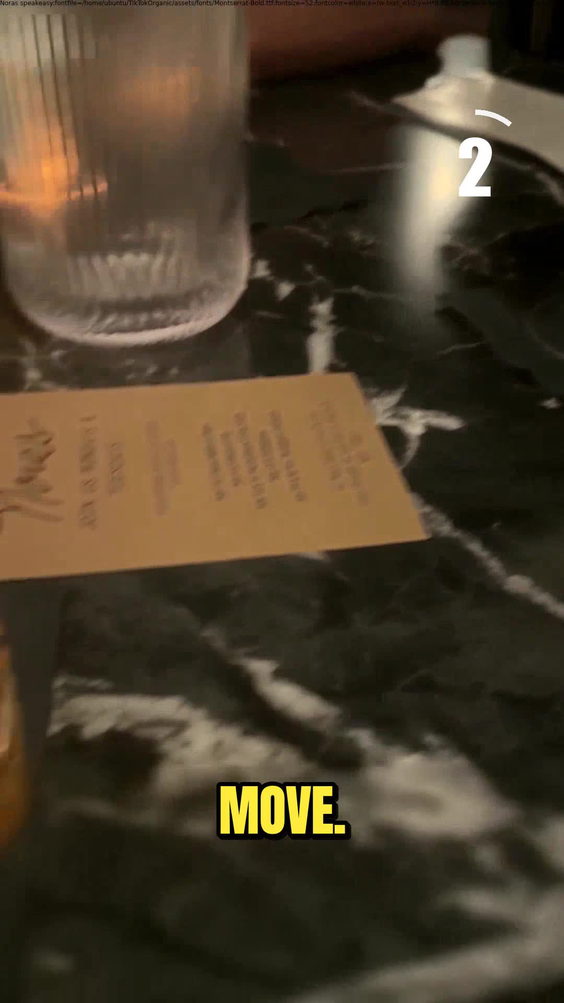Nora’s speakeasy
