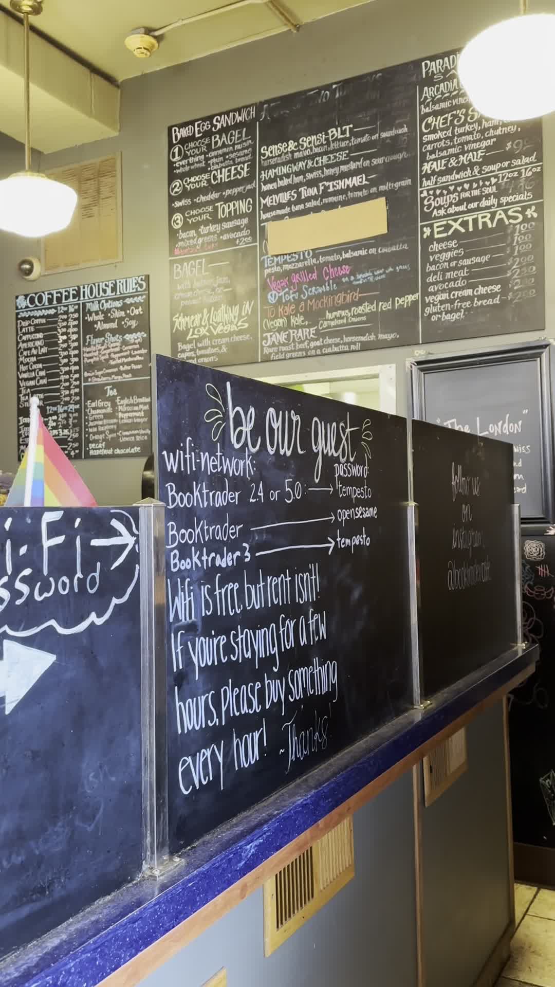 Video review of Book Trader Cafe