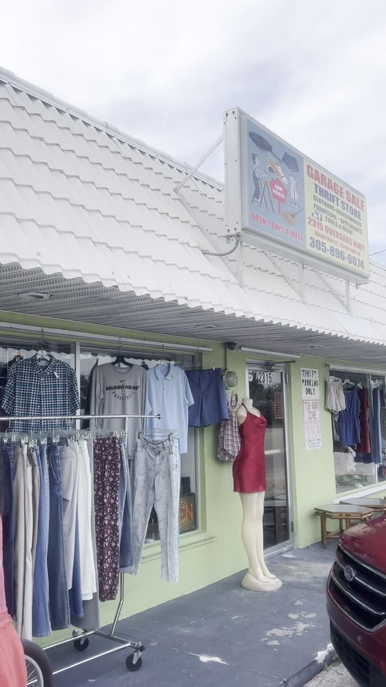 Garage sale thrift store