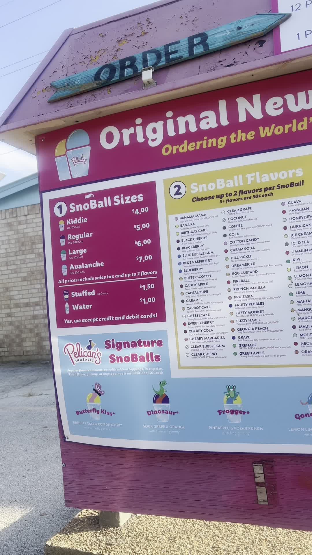 Pelican's Snoballs