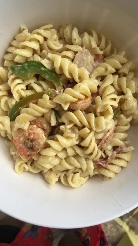 Shrimp pasta