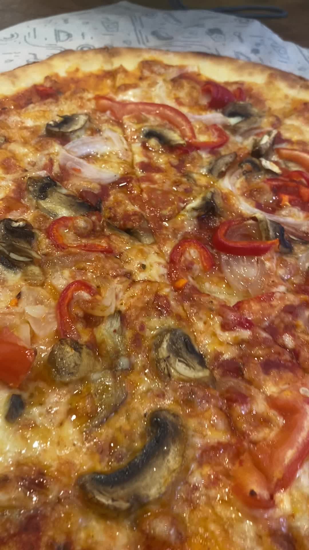 Rain burger pizza
